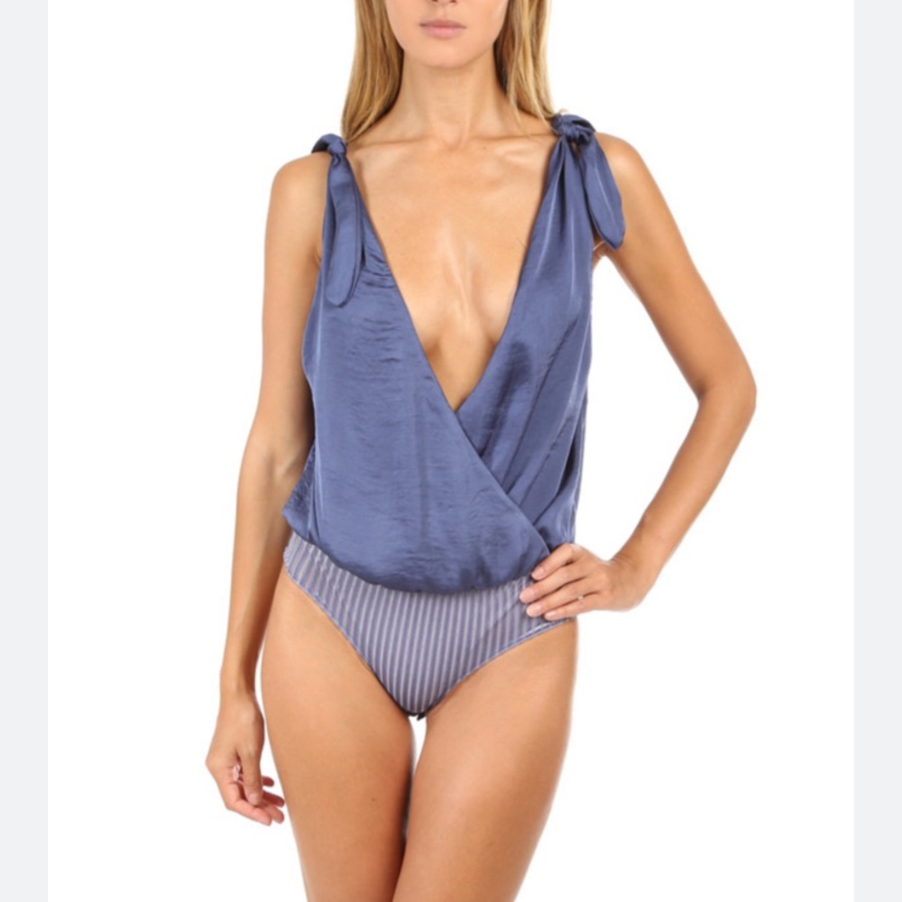 MISA Los Angeles Silk Bodysuit Tank